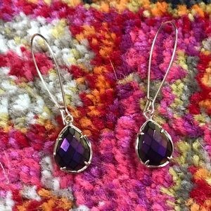 KENDRA SCOTT DEE DROP EARRINGS in Black Iridescent